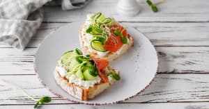 Cucumber and Cream Cheese Sandwiches