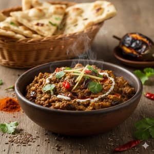 Baigan Bharta / Smoky Indian Mashed Eggplant