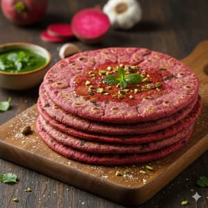 Beetroot Roti