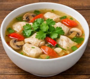 Thai-Style Fish & Mushroom Soup